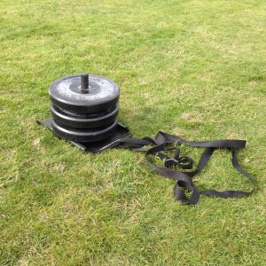 Sled pulls, walking backward, don't seem to aggravate things, satisfy my restlessness, and let me work my quads, so that's something, I guess.